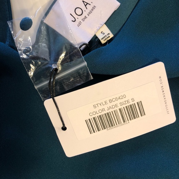 NWT J.O.A. Green Jumpsuit S - Picture 10 of 14